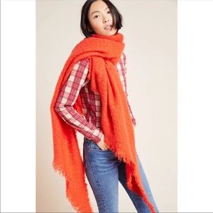 Anthropologie Carraway Boucle Fringed Scarf